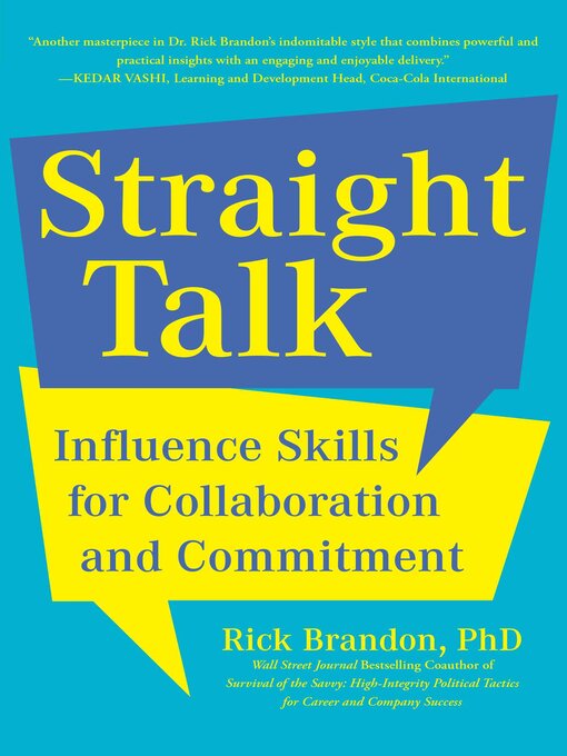 Title details for Straight Talk by Rick Brandon - Available